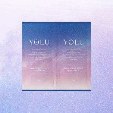 YOLU Calm Night Repair Shampoo & Treatment Trial Sachet 10ml+10g
