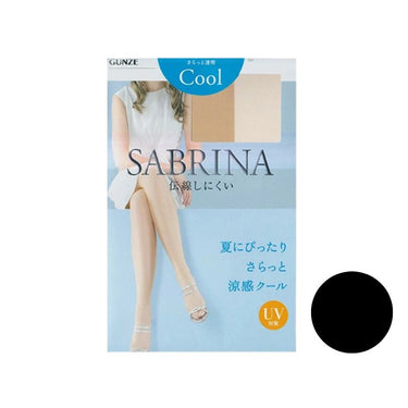 SABRINA クールストッキング M~L (さらっと透明)ブラック