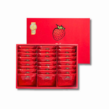 Hanahukudo Hakata Bright Red Strawberry Langue de Chat 24 pieces