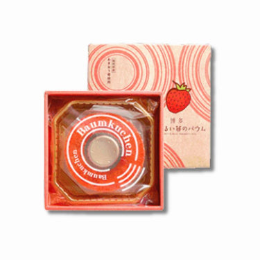 Hanafukudo Hakata Bright Red Strawberry Baumkuchen