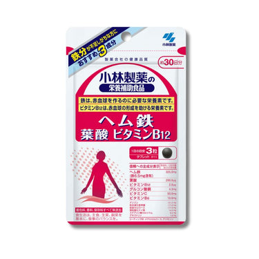 Kobayashi Pharmaceutical Hem Iron Folic Acid Vitamin B12