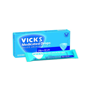 Taisho Pharmaceutical Vicks Medicated Drop Blue Mint 20 pieces
