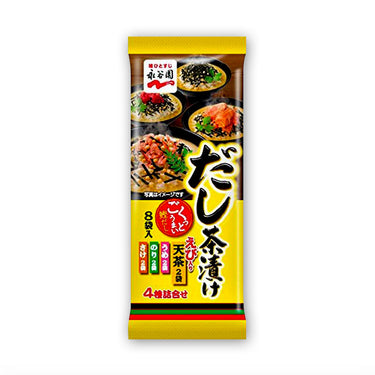 4 Kinds of Dashi Chazuke, 8 Bags Included