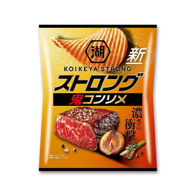 Calbee ストロング ポテトチップス 鬼コンソメ