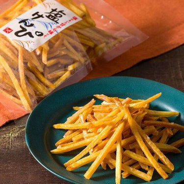 Salted sweet potato sticks