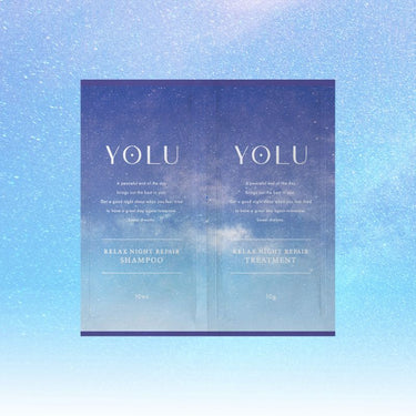 YOLU Relax Night Repair Shampoo & Treatment Trial Sachet 10ml+10g