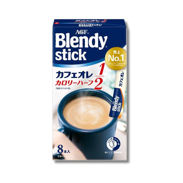 AGF Blendy Stick Cafe au lait Calorie Half 8 sticks pack