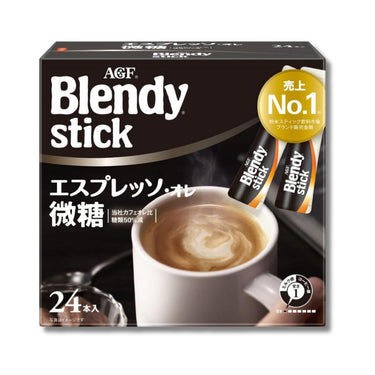 AGF Blendy Stick Espresso Au Lait Low Sugar 24 Sticks Pack