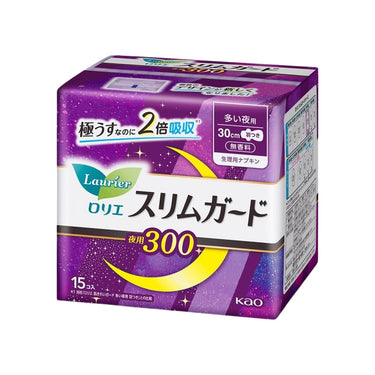 로리에 슬림 가드 30cm [多い夜用/羽つき]
