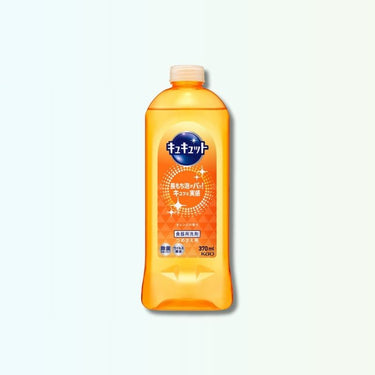 Kao Kyukyutto Dishwashing Detergent Orange Scent 370ml (Refill)