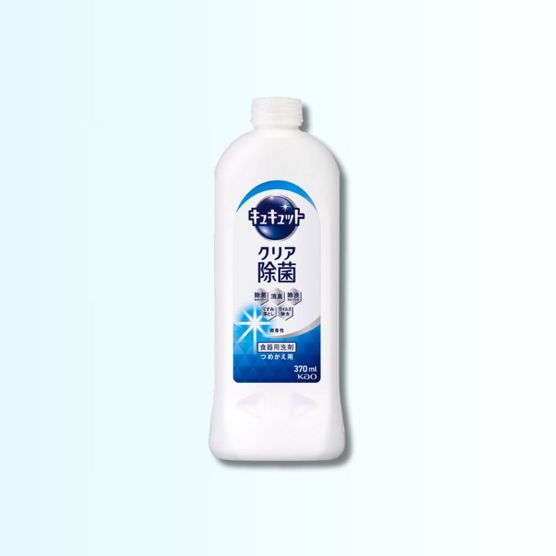 Kao キュキュット クリア除菌 微香性 370ml（詰替え用）