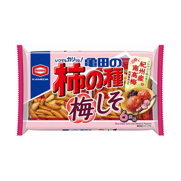 가메다 제과 감의 씨앗 쉐어 팩 6봉입