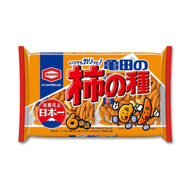 가메다 제과 감의 씨앗 쉐어 팩 6봉입