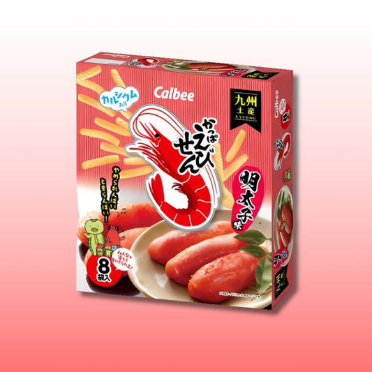 Calbee かっぱえびせん 明太子味8袋入