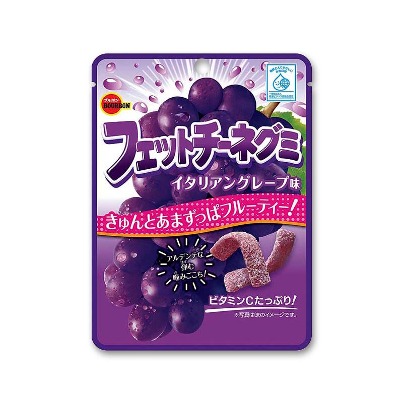 ブルボン フェットチーネグミ イタリアングレープ味50g