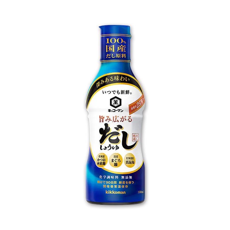 キッコーマン いつでも新鮮 旨み広がるだししょうゆ330ml