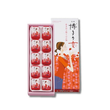 二鶴堂 博多の女 あまおう苺ミルク 10個入