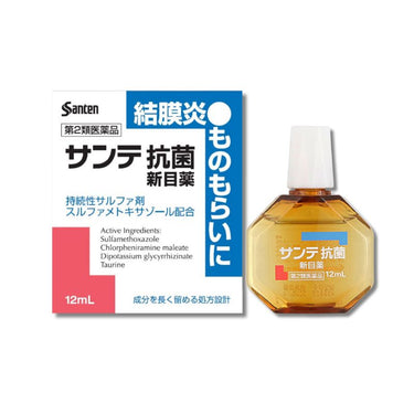 Santen Pharmaceutical Sante Antibacterial New Eye Drops 12ml