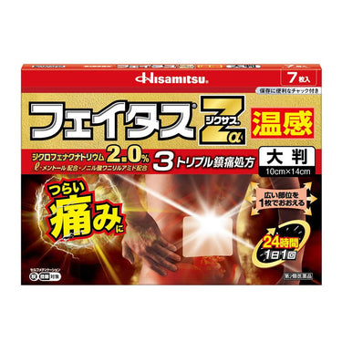 Hisamitsu Pharmaceutical Feitas Zα Jixus Warming Large Size 7 Sheets Pack