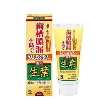 生叶 药用牙膏 紧致感受