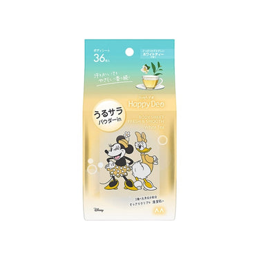 Mandom Happy Deo Body Sheet (Uru Sara Powder in) White Tea Scent